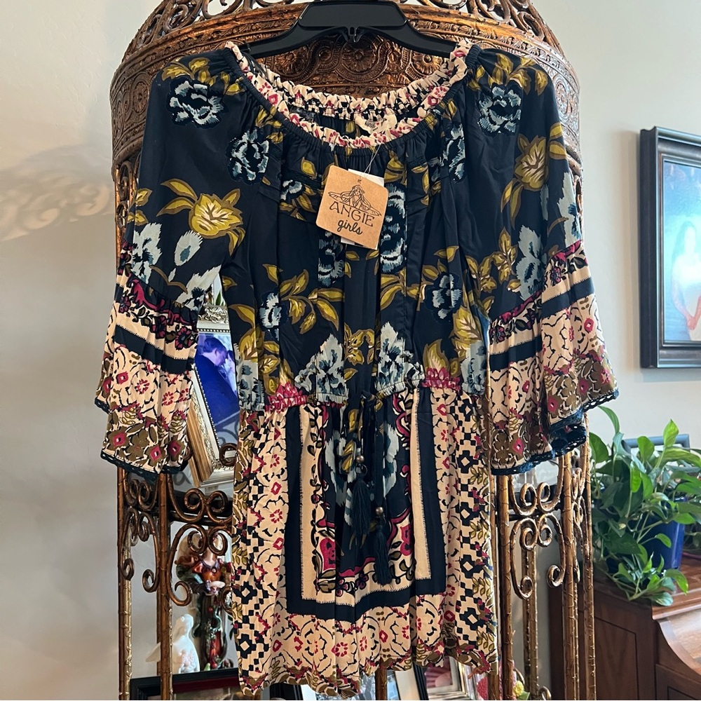 Angie’s Girl Shorts Floral Boho Romper